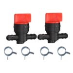 Buckbock 1/4″ Inline Gas Fuel Shut Cut Off Valve for 493960 698183 698181 697947 9494768 5019H 5019K Small Engine Lawn Mower Parts 2pcs