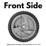 Front Drive Wheels Fit for Craftsman Mower – Front Drive Tires Wheels Fit for Craftsman & HU Front Wheel Drive Self Propelled Lawn Mower Tractor, Replaces 583719501 194231X460, 2 Pack, Gray