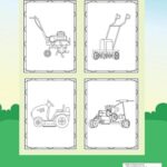 Lawnmower Coloring Book For Kids: Mowing Equipement & Landscaping Vehicles Coloring Pages For Girls And Boys Who Love Lawn mower