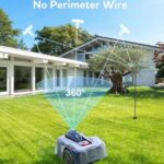 N2000 Robot Lawn Mower Perimeter Wire Free RTK,TOF,Vision Robotic Lawnmower 1.5 Acres,AI-Assisted Mapping,Virtual Boundary,Multi-Zone Management,APP Control,Cut Height 0.8″-3.5″,Anti-Theft