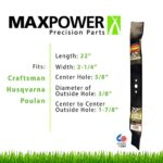 Maxpower 331731B Mulching Blade for 22 Inch Cut Poulan/Husqvarna/Craftsman Replaces 141114, 157101, 406713, 406713X431, 532141114, 532406713