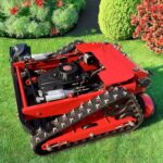 Multifunctional Mowing Robot Agriculture Rubber Track Lawn Mower Remote Control Mower Customized